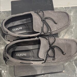 Alfani Men's Charcoal Suede Loafers
